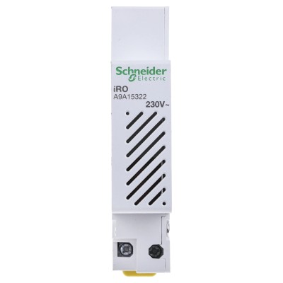 Schneider Electric Control Series Buzzer DIN Rail Mount, White, Polycarbonate Housing, IP20/IP40, 230V AC, 70 dB Sound Acti9