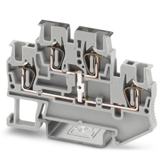 Phoenix Contact DIN Rail Terminal Block 2-Level Feed Through Spring Cage 17.5A 500V STTB 1.5-PV 3031526