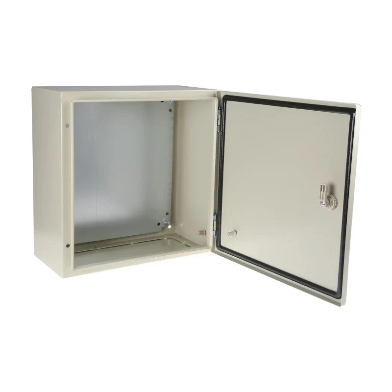 RS PRO Steel Wall Box Sheet Steel Enclosure IP66 Protection 400 mm x 400 mm x 200 mm IP66