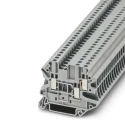 Phoenix Contact Feed Through Terminal Block UT 2.5-TWIN Series, Grey, 0.14mm² to 4 mm², 1-Level, Screw Termination 3044513
