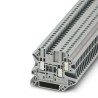 Phoenix Contact Feed Through Terminal Block UT 2.5-TWIN Series, Grey, 0.14mm² to 4 mm², 1-Level, Screw Termination 3044513