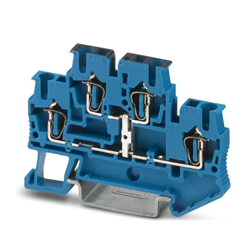 Phoenix Contact DIN Rail Terminal Block Blue 0.08mm² to 4mm² 2-Level Spring Cage 22A 500V 3035108