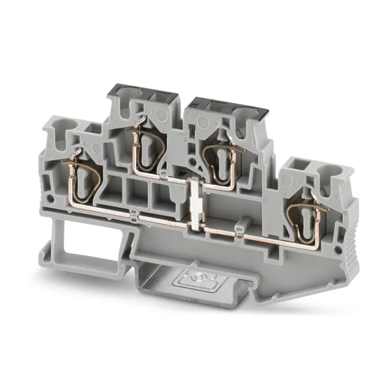 Phoenix Contact Grey Feed Through DIN Rail Terminal Block 2-Level Spring Cage 500V 30A IECEx KEM 3031542