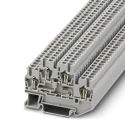 Phoenix Contact Grey Feed Through 2-Level DIN Rail Terminal Block 0.08mm² to 4mm² Cable CSA 26A Current 500V STTB 3031555