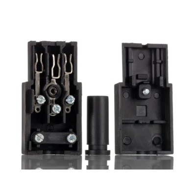 RS PRO C13 Straight Cable IEC Connector Female 250V 10A Rewireable Screw Termination 776-9122