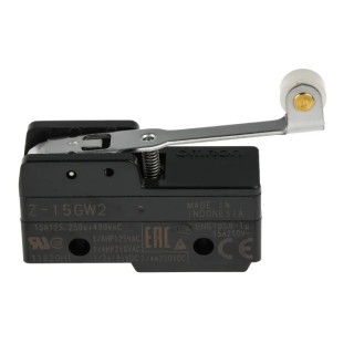 Omron Z Series Roller Lever Limit Switch, SPDT, IP00, Thermosetting Resin Housing, 500V ac, 15A 