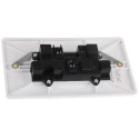RS PRO 13A White 2 Gang Plug Socket Indoor Flush Mount Type G British 230V Urea Formaldehyde 775-8071