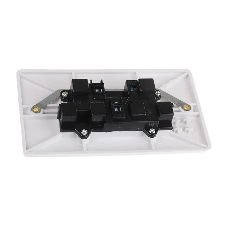 RS PRO 13A White 2 Gang Plug Socket Indoor Flush Mount Type G British 230V Urea Formaldehyde 775-8071