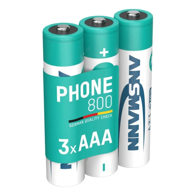 Ansmann Rechargeable Nickel Metal Hydride AAA Battery 1.2 V 800 mAh 5030142