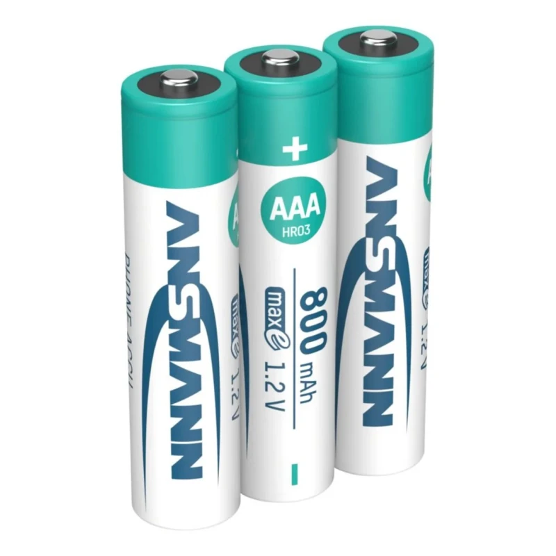 Ansmann Rechargeable Nickel Metal Hydride AAA Battery 1.2 V 800 mAh 5030142
