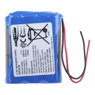 Ansmann Lithium-ion Rechargeable Battery Pack 10.8 V 2600 mAh Wire Terminal 2447-3007