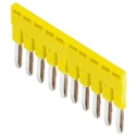 Wieland WST Series Yellow Jumper Bar for Use with DIN Rail Terminal Block Z7.261.2027.0