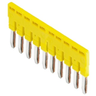Wieland WST Series Yellow Jumper Bar for Use with DIN Rail Terminal Block Z7.261.2027.0