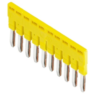 Wieland WST Series Yellow Jumper Bar for Use with DIN Rail Terminal Block Z7.261.2027.0