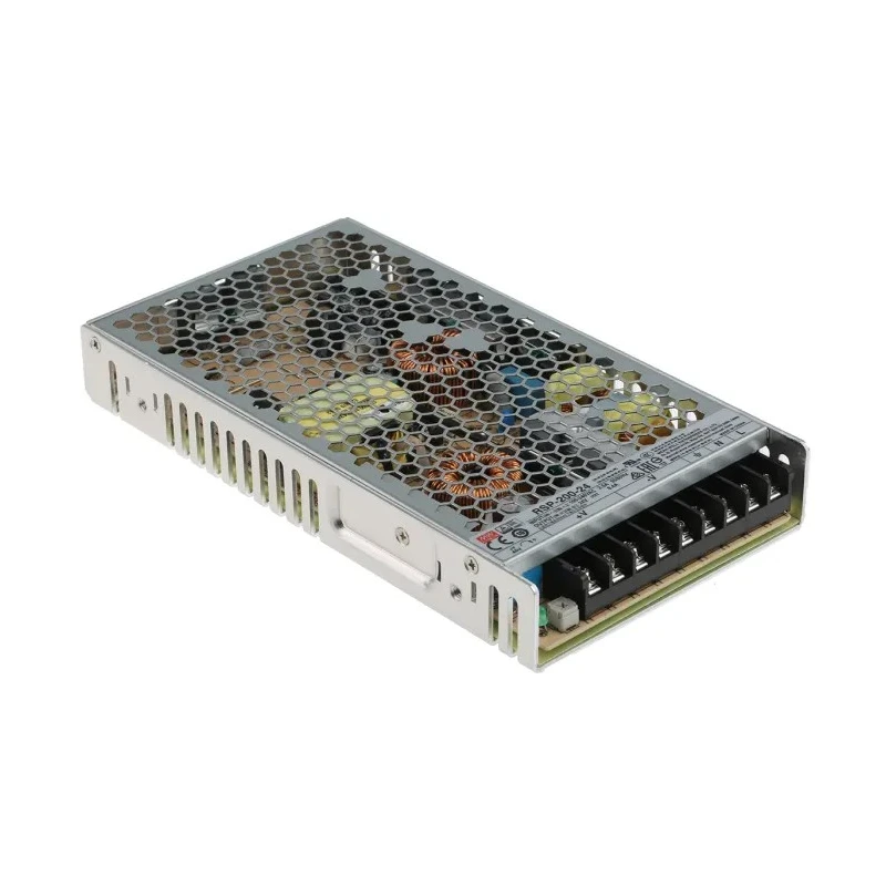 MEAN WELL 201.6W Switching Power Supply 24V DC 8.4A Chassis Mount RSP-200-24