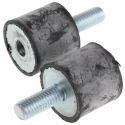 FIBET M8 x 20 mm Anti-Vibration Mount Male to Female Bobbin with 36.1 daN Compression, 25 mm OD, 22 mm Height 2522VD20-45