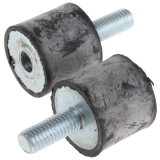 FIBET M8 x 20 mm Anti-Vibration Mount Male to Female Bobbin with 36.1 daN Compression, 25 mm OD, 22 mm Height 2522VD20-45