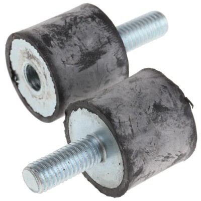 FIBET M8 x 20 mm Anti-Vibration Mount Male to Female Bobbin with 36.1 daN Compression, 25 mm OD, 22 mm Height 2522VD20-45