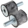 FIBET M8 x 20 mm Anti-Vibration Mount Male to Female Bobbin with 36.1 daN Compression, 25 mm OD, 22 mm Height 2522VD20-45