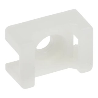 RS PRO White Screw Cable Tie Mount 5 mm x 10 mm x 15 mm 666-717