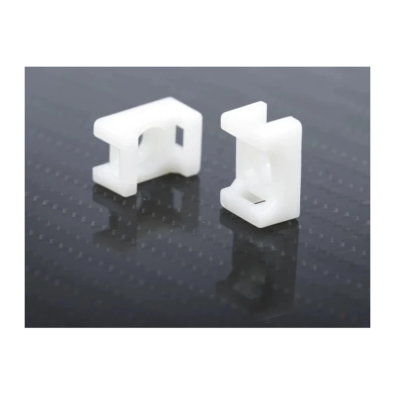 RS PRO White Screw Cable Tie Mount 5 mm x 10 mm x 15 mm 666-717