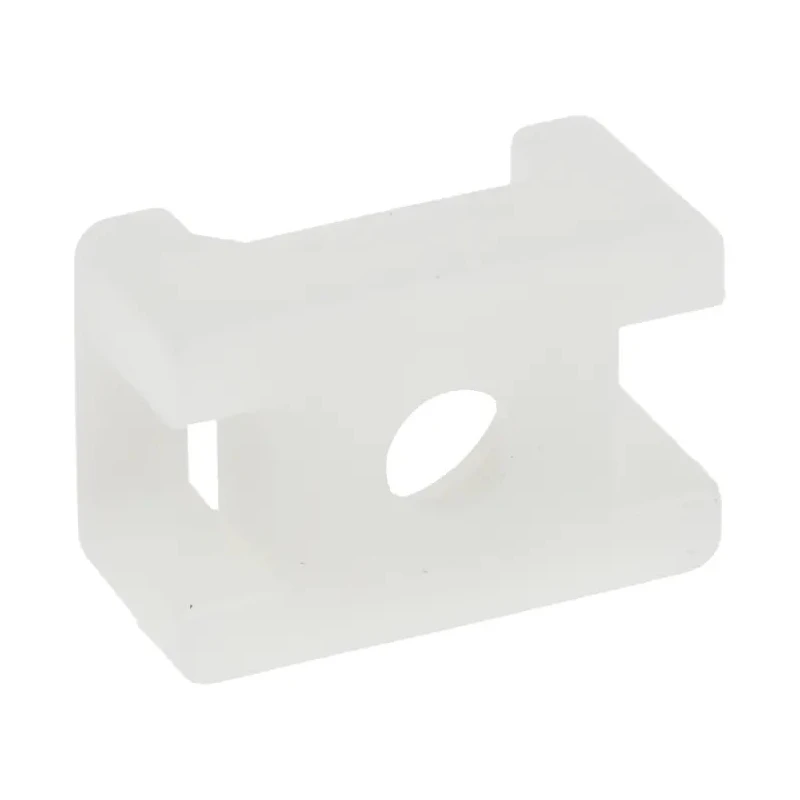RS PRO White Screw Cable Tie Mount 5 mm x 10 mm x 15 mm 666-717