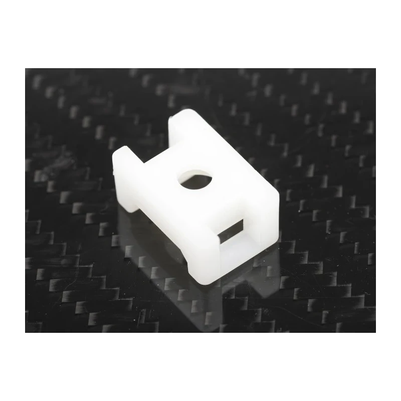 RS PRO White Screw Cable Tie Mount 5 mm x 10 mm x 15 mm 666-717
