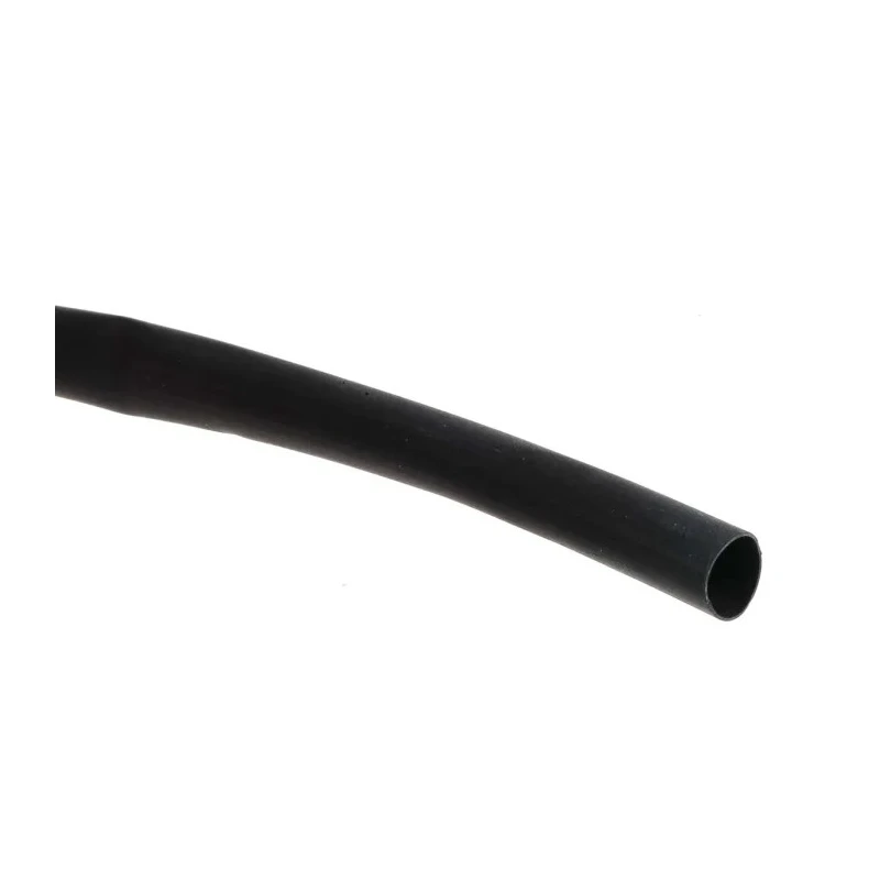 RS PRO Flexible Polyolefin Heat Shrink Tubing Black 6.4 mm Sleeve Diameter x 15 m Length 2:1 Shrink Ratio 666-896
