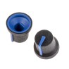 RS PRO Black Push-On Potentiometer Knob 16.8 mm Diameter 14.5 mm Height for 6 mm D Shaped Shaft 777-7356