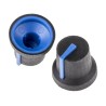 RS PRO 16.8 mm Knob Diameter Black Potentiometer Knob for 6 mm Shaft Splined 777-7334