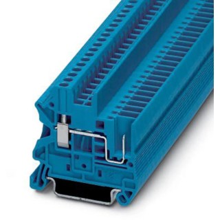 Phoenix Contact Blue Feed Through Terminal Block 0.14mm² to 4 mm², 1-Level, Screw Termination, 500V, 24A Current 3045020