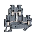 Phoenix Contact UTTB4-PV Series Double Level Feed Through Terminal Block Grey, 0.14mm² to 6 mm², 2-Level, Screw 3044733