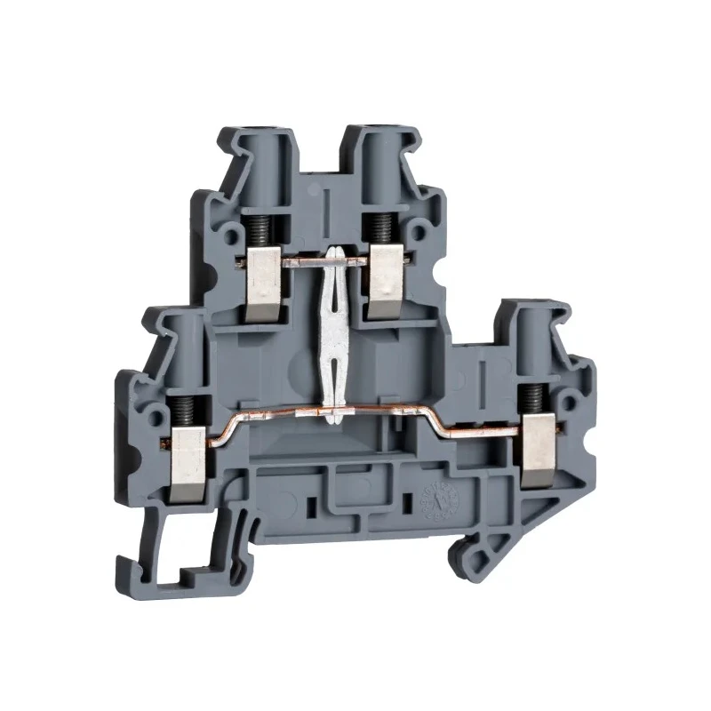 Phoenix Contact UTTB4-PV Series Double Level Feed Through Terminal Block Grey, 0.14mm² to 6 mm², 2-Level, Screw 3044733
