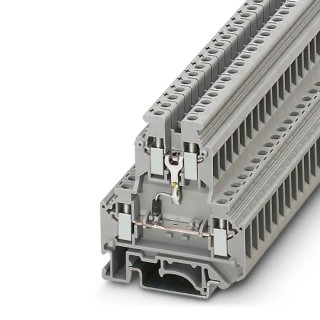 Phoenix Contact Grey 2-Level Feed Through Component Terminal Block UKK Series, 0.2-4 mm² Cable CSA, Screw 2791016