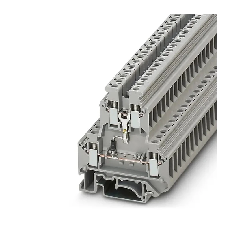 Phoenix Contact Grey 2-Level Feed Through Component Terminal Block UKK Series, 0.2-4 mm² Cable CSA, Screw 2791016