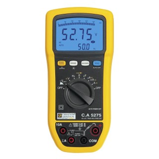 Chauvin Arnoux Handheld Multimeter CA 5275 True RMS 1kV DC Voltage 150h Battery Life P01196775