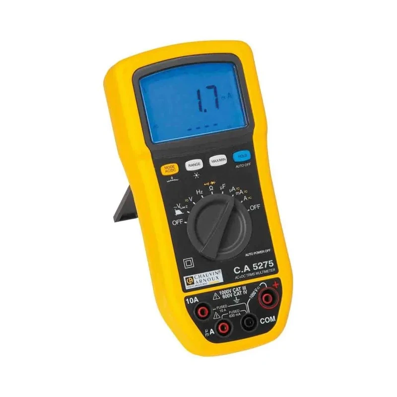 Chauvin Arnoux Handheld Multimeter CA 5275 True RMS 1kV DC Voltage 150h Battery Life P01196775
