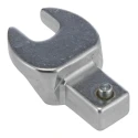 STAHLWILLE Open Ended Insert Spanner Head, 10 mm Size, 9 x 12 mm Insert, Alloy Steel, Chrome Finish 58211010
