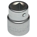 STAHLWILLE 3/4 in Drive 34 mm 6 Point Square Socket, Chrome Finish, 60mm Overall Length 05010034