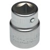 STAHLWILLE 3/4 in Drive 34 mm 6 Point Square Socket, Chrome Finish, 60mm Overall Length 05010034