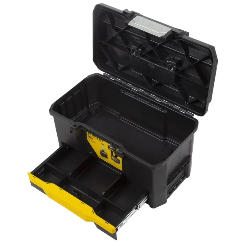 Stanley 2 Drawer Wheeled Aluminium Tool Cabinet Module 35kg Load Capacity 1-79-206