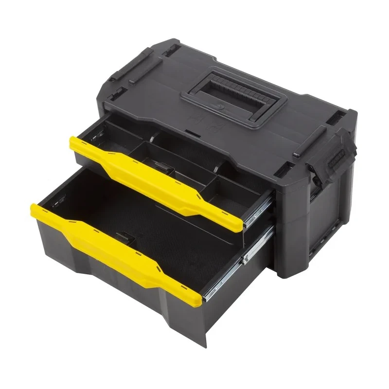 Stanley 2 Drawer Wheeled Aluminium Tool Cabinet Module 35kg Load Capacity 1-79-206