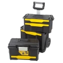 Stanley 2 Drawer Wheeled Aluminium Tool Cabinet Module 35kg Load Capacity 1-79-206