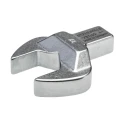STAHLWILLE Open Ended Insert Spanner Head with 14 x 18 mm Insert Size, 27 mm, Alloy Steel, Chrome Finish 58214027