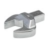 STAHLWILLE Open Ended Insert Spanner Head with 14 x 18 mm Insert Size, 27 mm, Alloy Steel, Chrome Finish 58214027