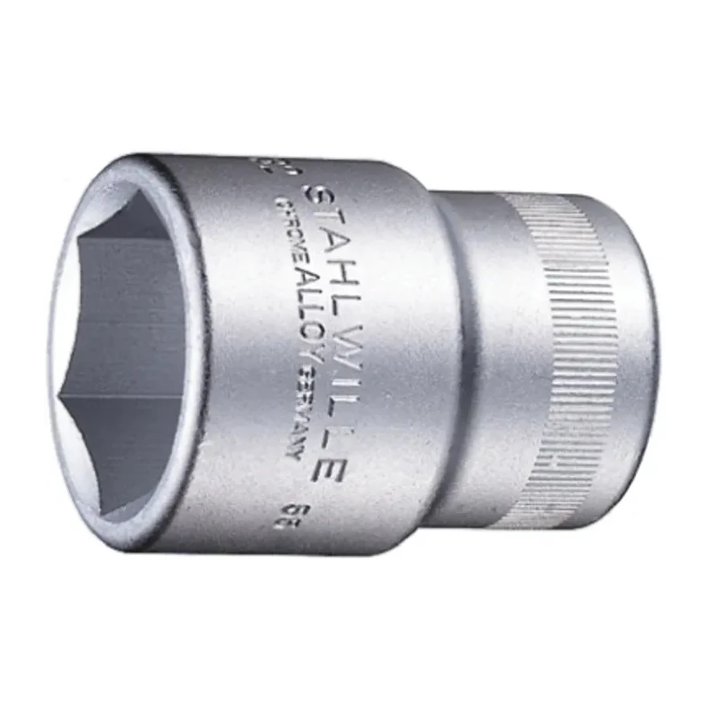 STAHLWILLE 1/2 in Drive 14 mm 6 Point Square Socket Chrome Finish 38mm Overall Length 03030014