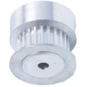 RS PRO Aluminium Timing Belt Pulley 6.4 mm Belt Width, 2 mm Pitch, 24 Tooth P24MXL025FB