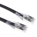 RS PRO Shielded Cat6a Ethernet Cable RJ45 Male to RJ45 Male 5 m Black Low Smoke Zero Halogen Cat6a