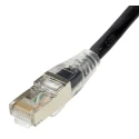 RS PRO Shielded Cat6a Ethernet Cable RJ45 Male to RJ45 Male 5 m Black Low Smoke Zero Halogen Cat6a