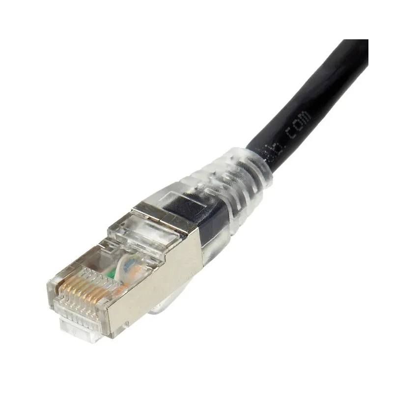 RS PRO Shielded Cat6a Ethernet Cable RJ45 Male to RJ45 Male 5 m Black Low Smoke Zero Halogen Cat6a